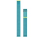 Quick Release kellarihmad (22mm) ComfortFit Nailon - Amp Yellow/Turquoise