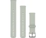 Quick Release kellarihmad (18mm) Silikoon - Sage Gray/silver