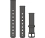 Quick Release kellarihmad (18mm) Silikoon - Pebble Grey/slate