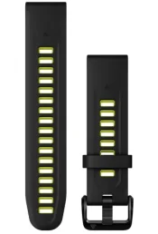 QUICKFIT 20 kellarihmad (20mm) Silikoon - Black/Electric Lime