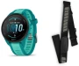 Spordikell Garmin Forerunner 165 Music Turquoise/Aqua + HRM-Dual pulsivöö