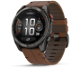 Spordikell Garmin fenix 8 PRO 51mm AMOLED Sapphire, Carbon grey DLC TI/Brown Leather Band